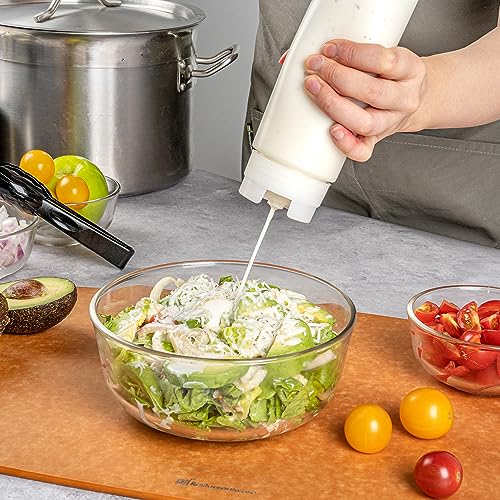 Restaurantware 16oz FIFO Squeeze Bottles, 6-Pack