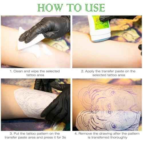 2PCS Tattoo Transfer Cream Gel, Safe and Long-Lasting Tattoo Balm Transfer Soap Stencil Tattoo Supplies Accessories for Body Art Makeup Artist