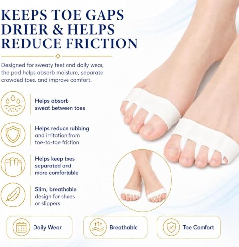 Disposable Toe Separators for Comfort & Hygiene - 12 Pairs