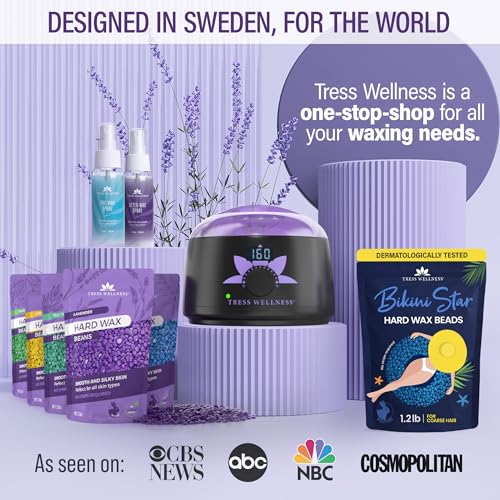 Tress Wellness Wax Warmer Kit with Bikini Wax