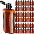 Domensi 50 Pcs 3.4 oz Travel Bottles Bulk Plastic Squeeze Empty Lotion Bottles with Flip Cap Small Portable Travel Leak Proof Refillable Cosmetic Container for Toiletries Liquid Shampoo