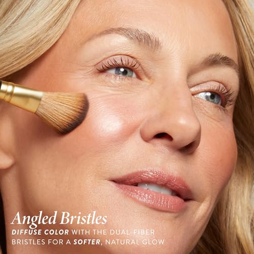 LAURA GELLER Dual-Ended Highlighter Brush + Baked Natural Glow Highlighter - French Vanilla