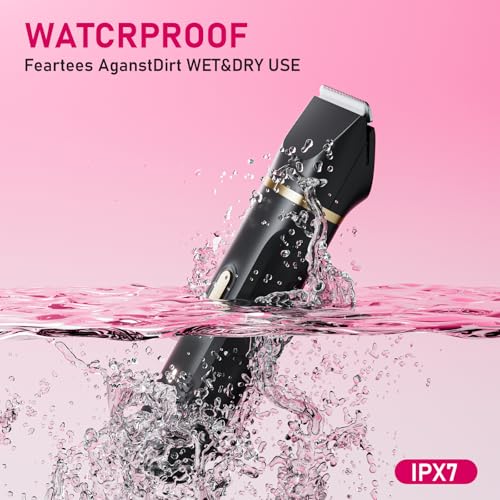 Electric Razors for Women, Valentines Day Gifts 5-in-1 Wet/Dry Bikini Trimmer with USB Charge Dock, Deluxe Facial Hair Removal, Wet/Dry Body Shaver for Nose Eyebrows Beard Underarm Leg Arm (Black)