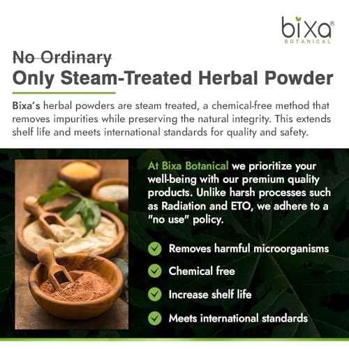 bixa BOTANICAL Ayurvedic Natural Herbal Supplement Safed Musli Powder Pure Authentic Premium Quality | Gluten Free, Non-GMO, Steam Sterlized, Vegan (16 Ounce (Pack of 1), Safed Musli Powder)