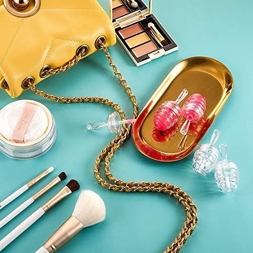 18 Pcs Empty Lip Gloss Tubes Honey Pot Shape 6ml Clear Refillable