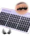 YDAGKH K Animated Spiky Wispy Manga Eyelash Clusters - 10-16mm D Curl, DIY Volume Anime Lashes for Baddie Makeup