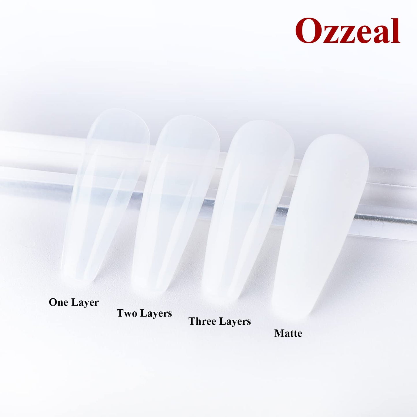 Ozzeal Jelly Gel Nail Polish, Milky White Jelly Neutral Nude Gel Polish Translucent Sheer Spring Summer Nail Polish Gel Soak off UV LED Light for Nail Art DIY Manicure 0.5 Fl Oz