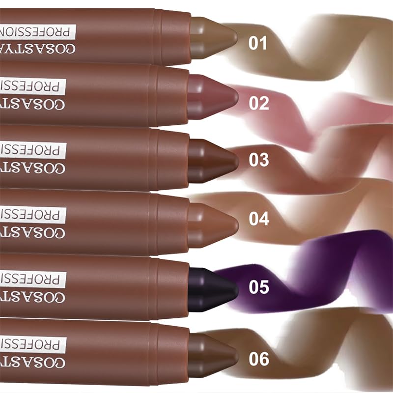 LIONDANCE Matte Crayon Lipstick Set 6pcs - Long Lasting