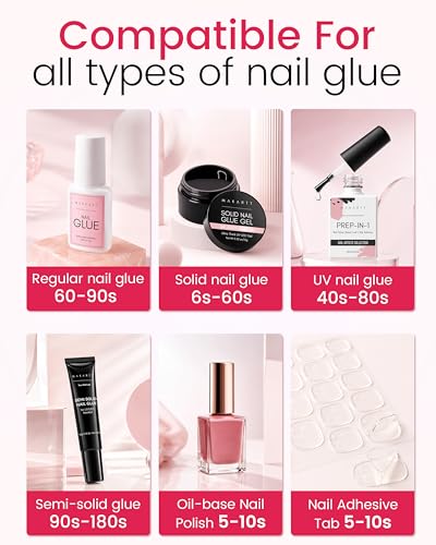 Makartt Jojoba Oil Nail Remover - 30ml Acetone-Free for Press-On Nails