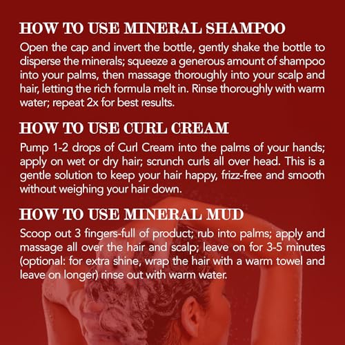 Mineral Hair Care Kit – Shampoo, Mud & Curl Cream