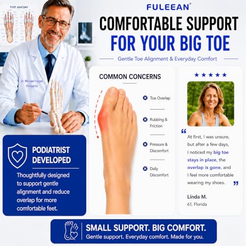 Bunion Corrector Big Toe Spacer - Gel Separator for Pain Relief