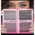 Eyelash Clusters 20D+30D+40D+50D Lash Clusters Wispy Individual Lashes 560 PCS D Curl Lash Extension 9-12MM Natural Lashes