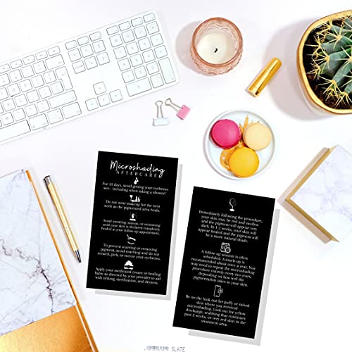Microshading Aftercare Cards | 50 Pack Business Card Size