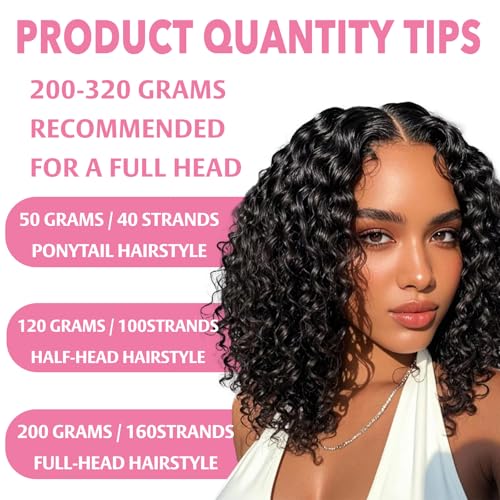 Burmese Curly Crochet Hair 18 Inch - 60g Pre-Separated Extensions