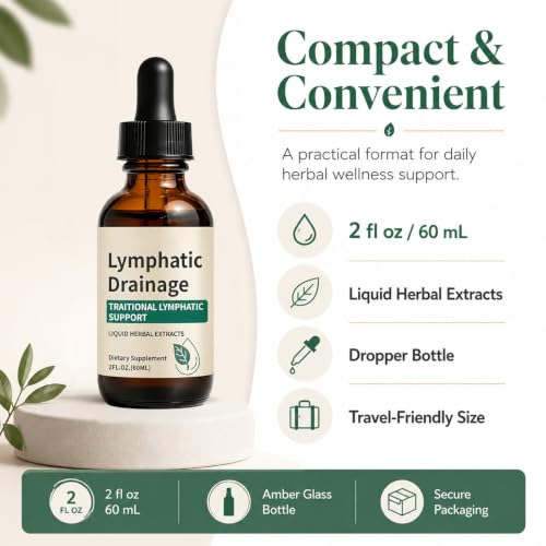 Lymphatic Drainage Drops – Alcohol-Free, Vegan Liquid