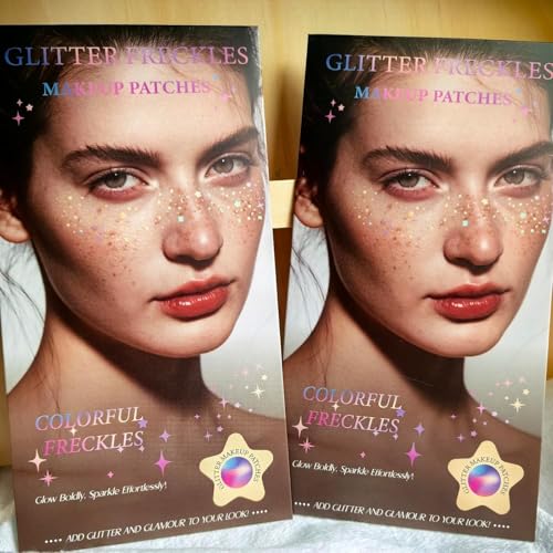 Holographic Glitter Freckles for Festivals & Raves - Gold Sparkle