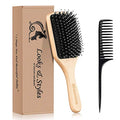 Sosoon Boar Bristle Paddle Hair Brush for All Hair Types