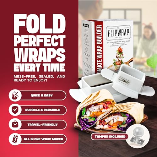 Tortilla Wrap Maker Kit for 7" & 10" Tortillas with Accessories
