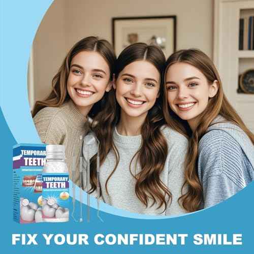 Tooth Repair kit with 4 Dental Tools, temporary tooth filling kit, tooth replacement missing teeth, Save Smile Cause Bad Teeth and Smile Confidently Again