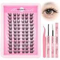 MOONKALI Cat Eye Lash Clusters Kit with Bond & Seal Glue