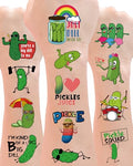 YanZonic 138 Pc Pickle Temporary Tattoos & Stickers