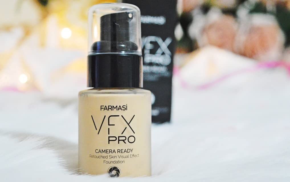 Farmasi VFX Pro Camera Ready, 30 mL Liquid Cream, Lightweight Long Lasting Coverage, Face Makeup, Foundation 10 (Natural Beige)