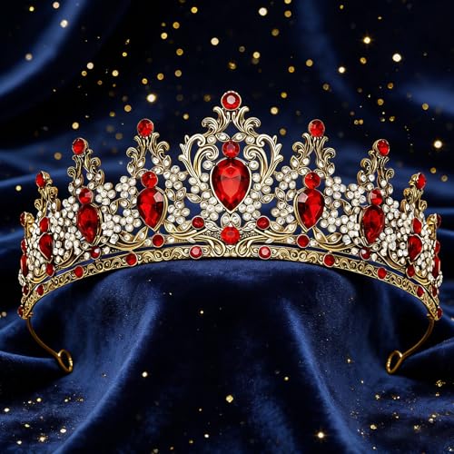 JITINX Crystal Tiara Crown for Women - Bridal & Party Accessory