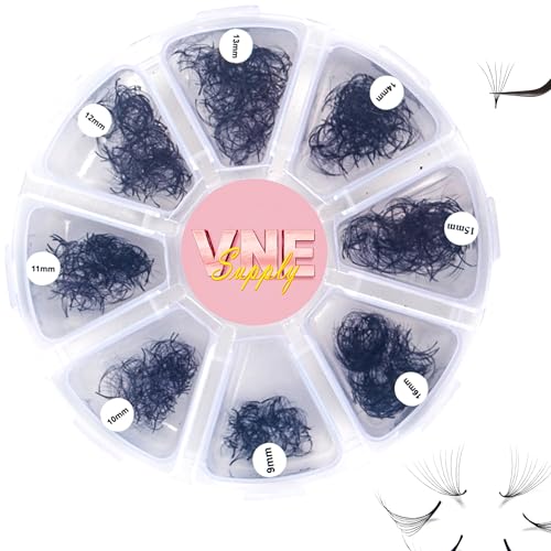 VNE Eyelashes 500 Fans Tray Volume Lash Extensions Mixed length | Premade Fans Eyelash Extensions | Mega Lash Extension | Promades Eyelash Fans | 5D, CC Curl, 9-16mm