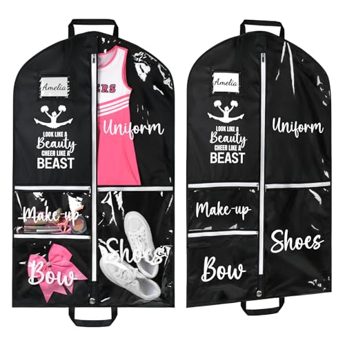 DEEKA Cheer Garment Bag for Hanging Clothes with Zipper Pockets - 40 Inch