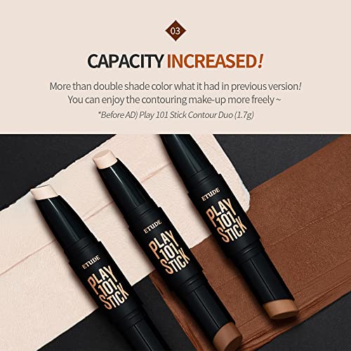 ETUDE Play 101 Stick Contour Duo | Cream Highlighter & Shading