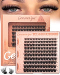 Geeneiya Fluffy Lash Clusters 8-16mm, C Curl 3D DIY Eyelash Extensions