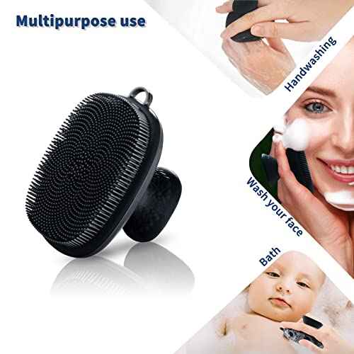 Face Scrubber 2 Pack Silicone Face Scrubber for Men Facial Cleansing Brush Silicone Face Wash Brush Manual Waterproof Cleansing Skin Care Face Brushes for and Exfoliating