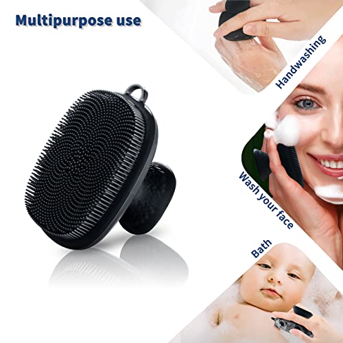 Silicone Face Scrubber Brush - Manual Facial Cleansing Tool