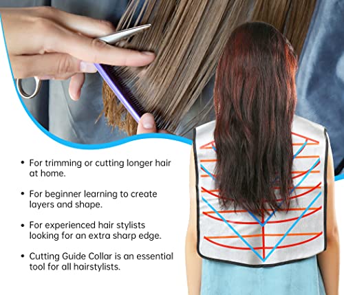 Hair Cutting Collar with Guides - Waterproof Salon Cape