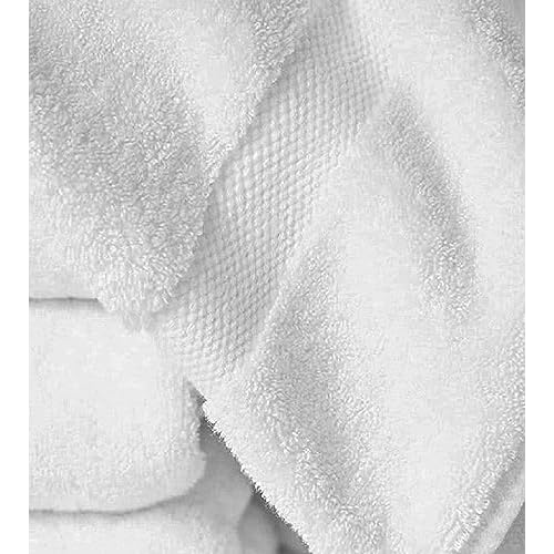 Delara Towels Cotton Washcloths Set 100% Organic Cotton, GOTS Certified Premium Quality Face Cloths, Feather Touch Technology Highly Absorbent and Soft Feel Fingertip Towels, Pack of 24