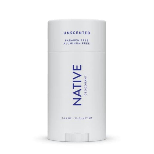 Native Deodorant Contains Naturally Derived Ingredients, 72 Hour Odor Control | Deodorant for Women and Men, Aluminum Free with Baking Soda, Coconut Oil and Shea Butter | Unscented