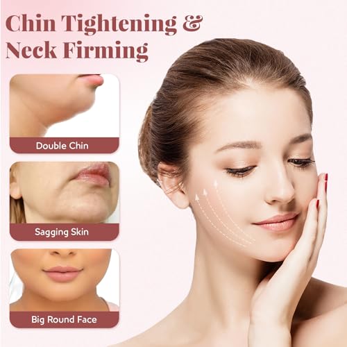 Black Reusable V-Line Mask for Jawline Lifting - Adjustable Chin Strap