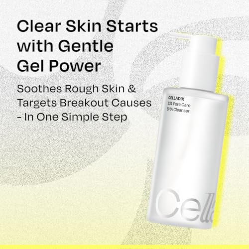 Celladix 131 Pore Care BHA Gel Cleanser, Gentle Daily Face Wash for Oily, Sensitive & Acne-Prone Skin, Pore Minimizer with 10% 4HA Complex, Hydrating Deep Cleanse, Korean Skincare, 6.76 Fl Oz