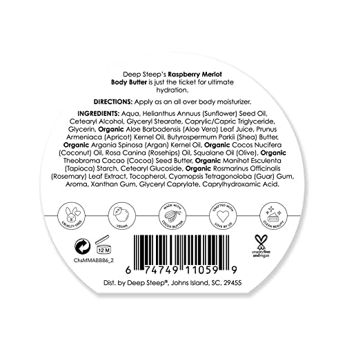 Deep Steep Body Butter, 6oz (Raspberry Merlot)