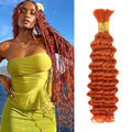 26 Inch Ginger Boho Human Hair Braids - 2 Bundles Deep Curly