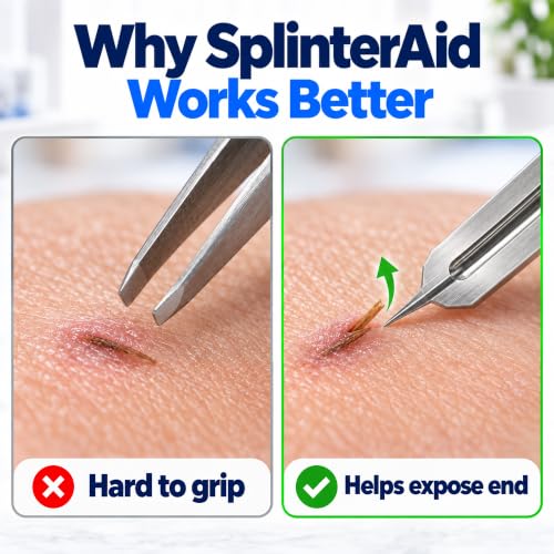 SplinterAid Disposable Splitter Removal Kit - 30 Sterile Tools for Fast, Clean Splinter Extraction