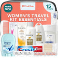 Women's Travel Toiletry Kit, 15-Piece TSA-Approved