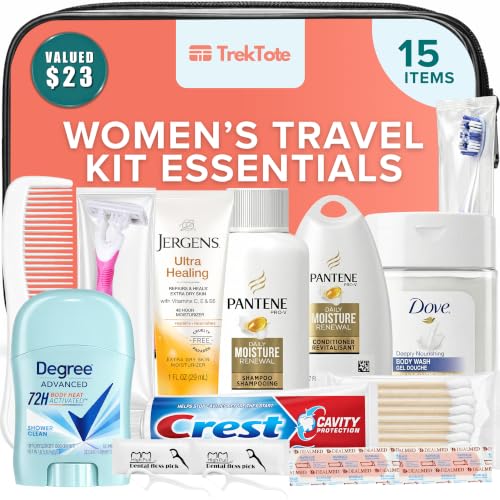 Women's Travel Toiletry Kit – 15-Piece TSA-Compliant