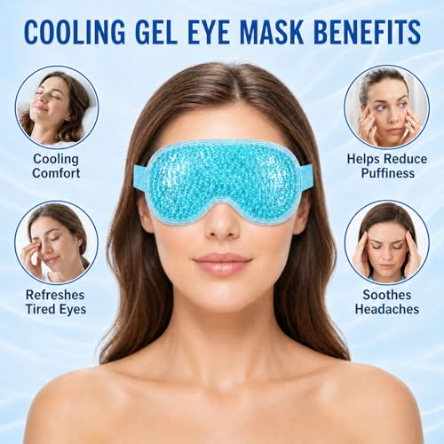 2-Pack Cooling Gel Eye Mask for Puffy Eyes & Dark Circles