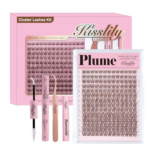 Plume Brown Lash Clusters DIY Lash Extension Kit 8-16mm