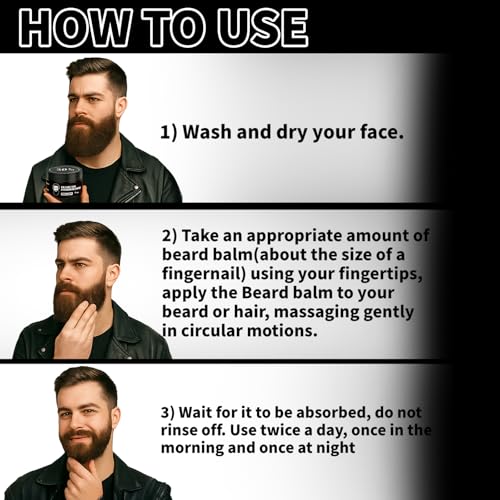 Estimulante de Barba, B?lsamo Para Crecimiento De Barba Ultra Potente, Barba Crema, Beard Growth Balm, Thicker, Fuller Beard & Hair 100ml/3.5oz (1)