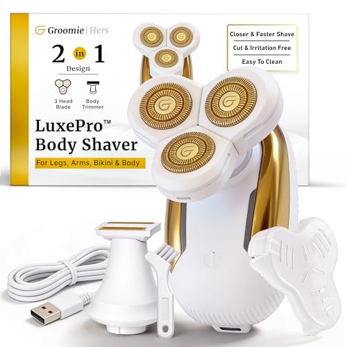 LuxePro Women's Electric Body Shaver for Sensitive Skin - Groomie