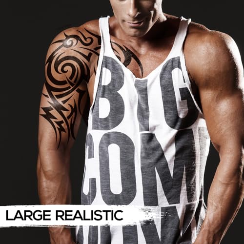 Large Totem Temporary Tattoos - 2 Sheets Waterproof