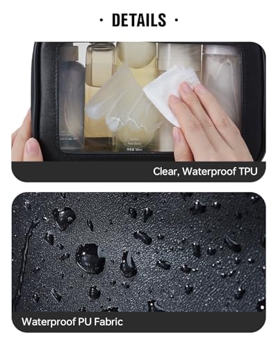 EACHY Clear Makeup Bag – Waterproof Travel Cosmetic Organizer