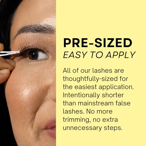 Extra Small Monolid Lashes - Real Hair False Lashes for Small Eyes